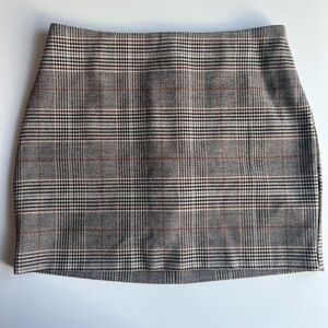 Express Plaid Mini Skirt